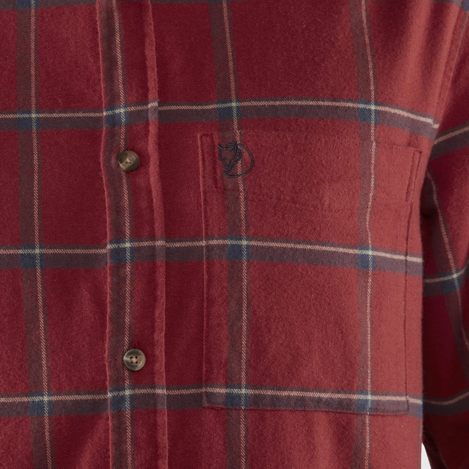Ovik Comfort Flannel Shirt, kolor: 345-555 - Red Oak - Navy