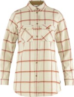 Fjallraven Ovik Twill Shirt LS W, kolor: 113-321 - Chalk White-Cabin Red