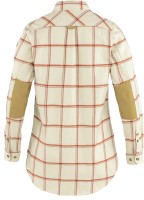 Fjallraven Ovik Twill Shirt LS W, kolor: 113-321 - Chalk White-Cabin Red