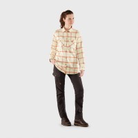 Ovik Twill Shirt LS W, kolor: 113 - Chalk White - Cabin Red