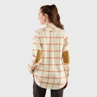 Ovik Twill Shirt LS W, kolor: 113 - Chalk White - Cabin Red