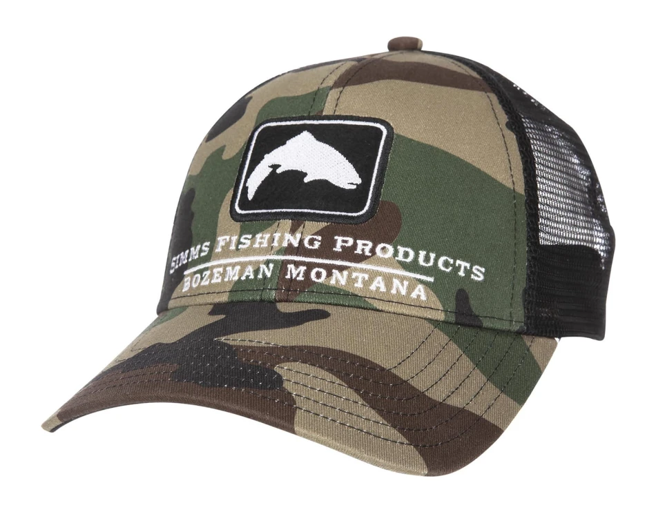 Simms Trout Icon Trucker, kolor: 569 - CX Woodland Camo