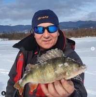 100-3-P, kolor: granatowy z pomarańczowym logo