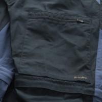 Abisko Lite Trekking Zip-Off Trousers, kolor: 555/520 - Dark Navy/Uncle Blue. - zdjęcie poglądowe