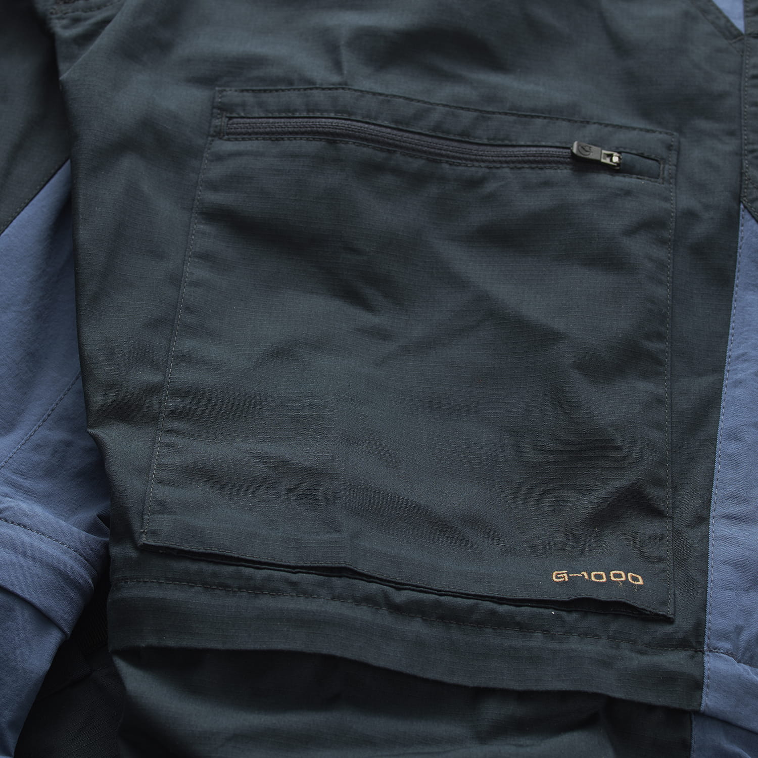 Abisko Lite Trekking Zip-Off Trousers, kolor: 555/520 - Dark Navy/Uncle Blue. - zdjęcie poglądowe