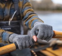 Wool Half Finger Glove, kolor: 030 - Steel