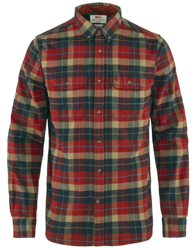 Singi Heavy Flannel Shirt, kolor: 325 - Deep Red