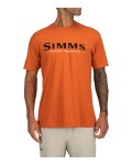 Simms Logo T-Shirt, kolor: 799 - Adobe Heater - zdjęcie poglądowe