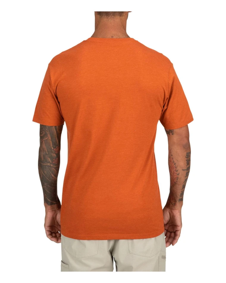 Simms Logo T-Shirt, kolor: 799 - Adobe Heater