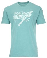 Grim Reeler T-Shirt, kolor: 676 - Oil Blue Heather