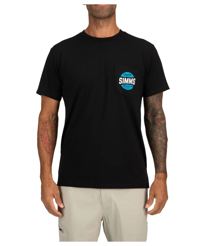 Quality Built Pocket T-shirt, kolor: 001 - Black