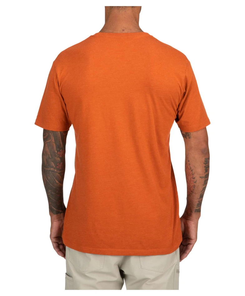 Trout Outline T-shirt, kolor: 799 - Adobe Heather - 3