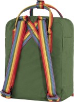Kanken Rainbow Mini, kolor: 621-907 - Spruce Green-Rainbow Pattern