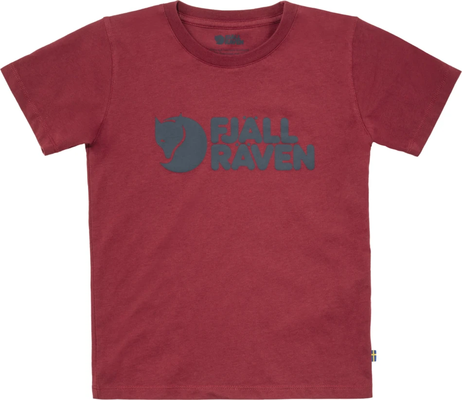 Kids Fjallraven Logo T-shirt, kolor: 346 - Pomegranate Red