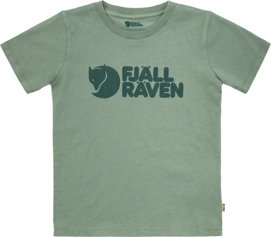 Kids Fjallraven Logo T-shirt, kolor: 614 - Patina Green