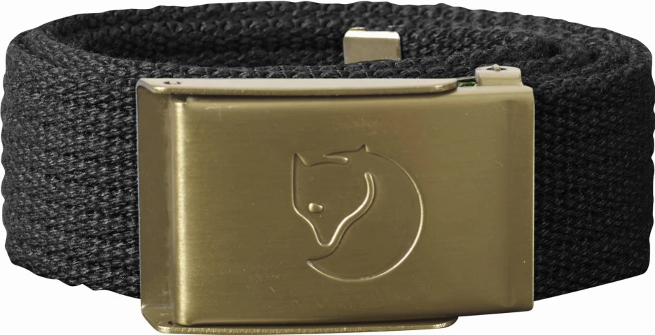 Fjallraven Canvas Brass Belt Kids, kolor: 030 - Dark Grey