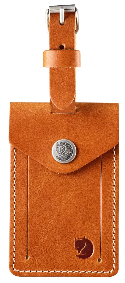Fjallraven Leather Lugage Tag, kolor: 249 - Leather Cognac