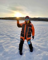 215-O-B, kolor: 11 - grafitowo - pomarańczowy