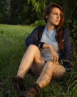 226-BL-D, kolor: 9 - granatowy melanż - bluza damska