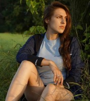 226-BL-D, kolor: 9 - granatowy melanż - bluza damska