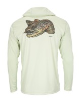 Tech Hoody, kolor: 750 - brown trout / light green