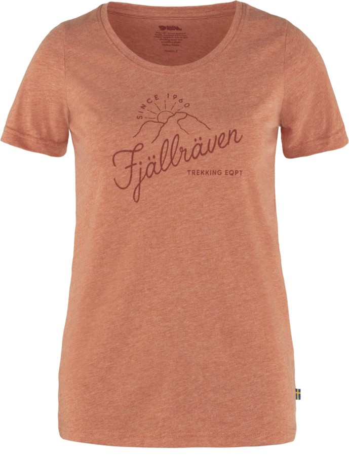 Fjallraven Sunrise T-shirt W, kolor: 333-999 - Rowan Red-Melange