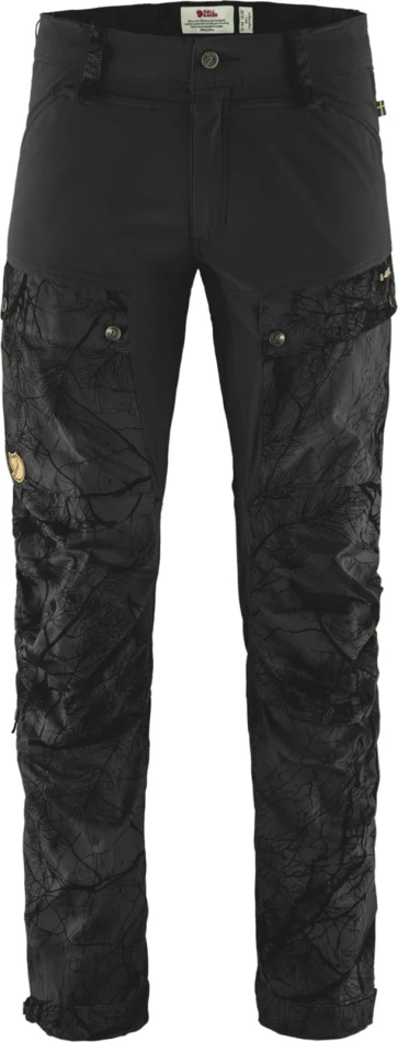 Fjallraven Keb Trousers Regular, kolor: 559-550 - Black Camo-Black