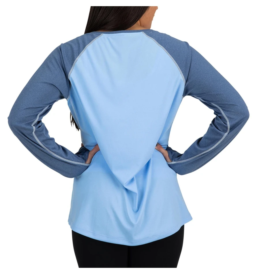 Women SolarFlex Crewneck, kolor: 435 - Cornflower Heather