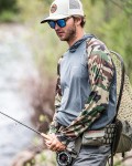Solarflex Hoody, kolor: 687 - Print Woodland Camo Carbon Heather