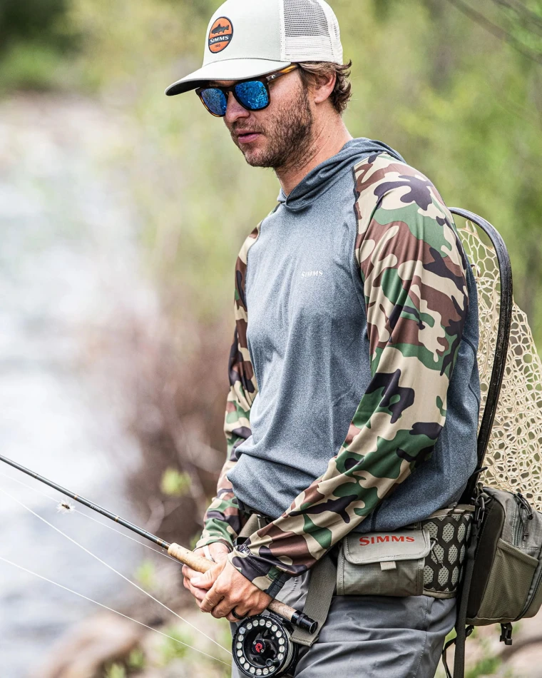 Solarflex Hoody, kolor: 687 - Print Woodland Camo Carbon Heather