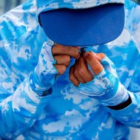 Solarflex No-Finger SunGlove, kolor: Cloud Camo Blue