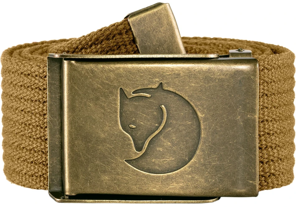 Fjallraven Canvas Brass Belt 4cm, kolor: 232 - Buckwheat Brown