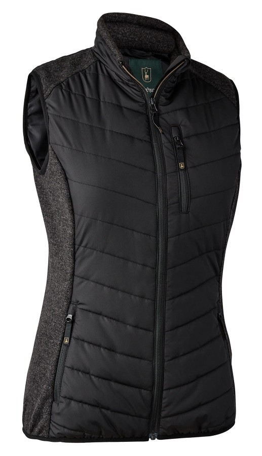 Lady Caroline Padded Waistcoat, kolor: 999 - Black