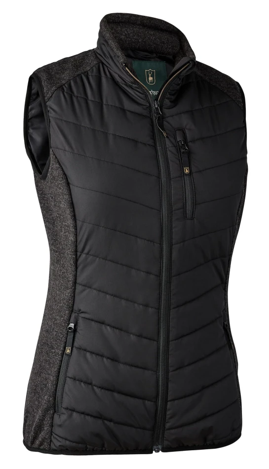 Lady Caroline Padded Waistcoat, kolor: 999 - Black