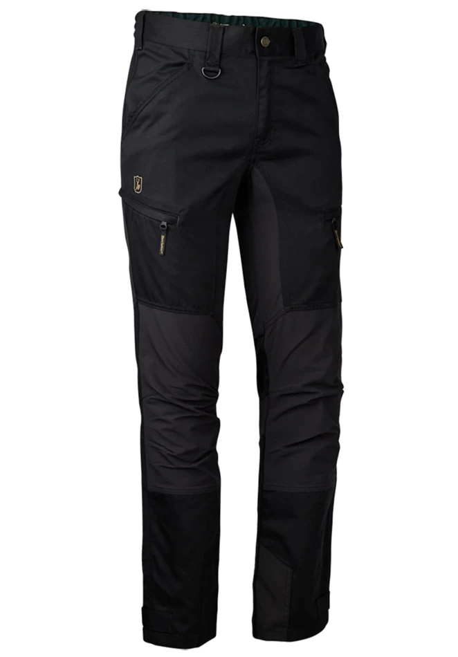 Rogaland Stretch Trousers w. Contrast, kolor: 999 - Black