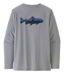 M's L/S Cap Cool Daily Fish Graphic, kolor: Salt Grey