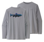 M's L/S Cap Cool Daily Fish Graphic, kolor: Salt Grey