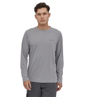 M's L/S Cap Cool Daily Fish Graphic, kolor: Fitz Roy Trout - Salt Grey / r. M