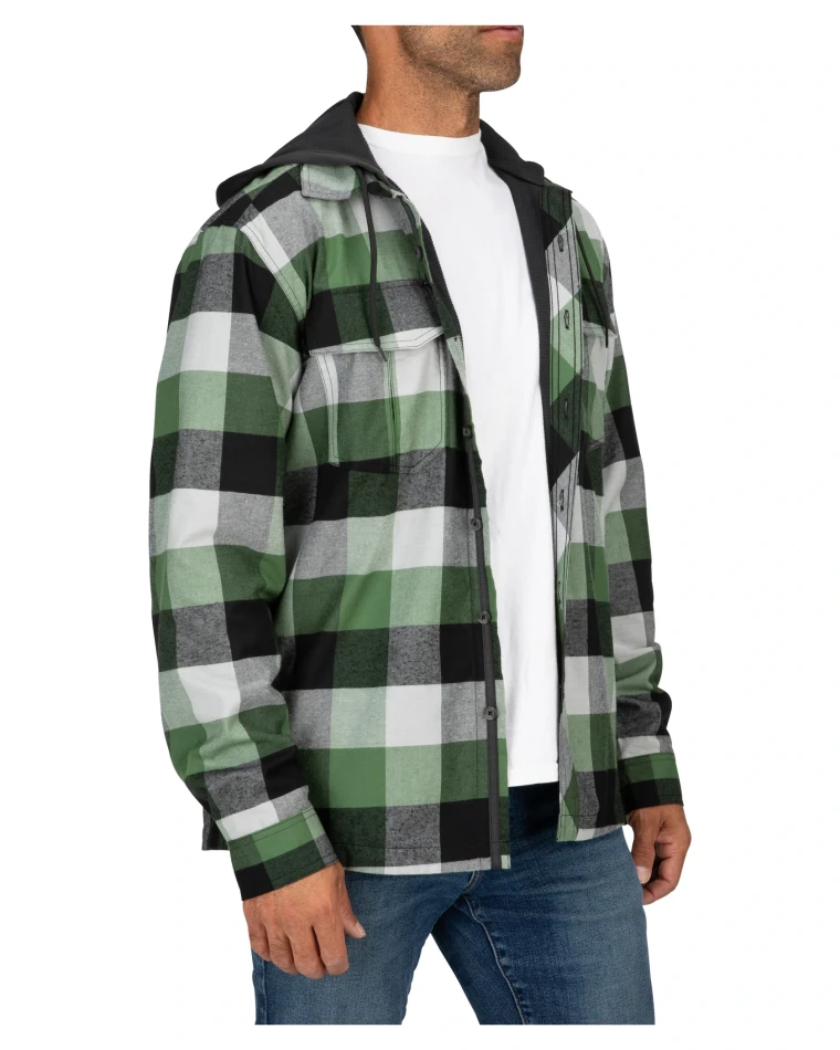 Coldweather Hoody: kolor: 572 - Moss Green Buffalo Plaid