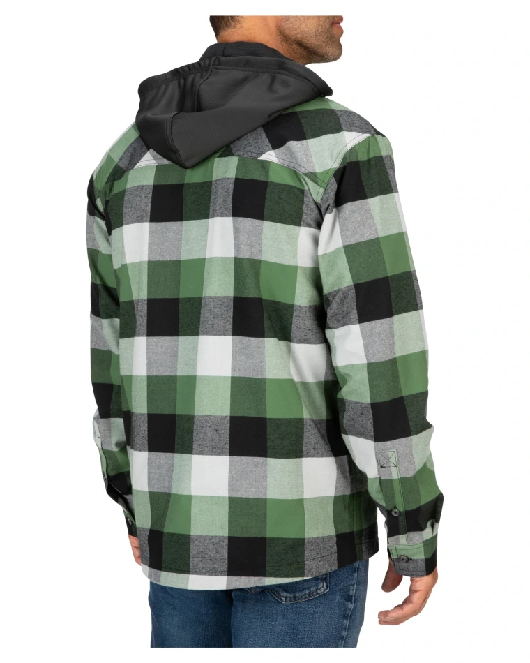Coldweather Hoody: kolor: 572 - Moss Green Buffalo Plaid