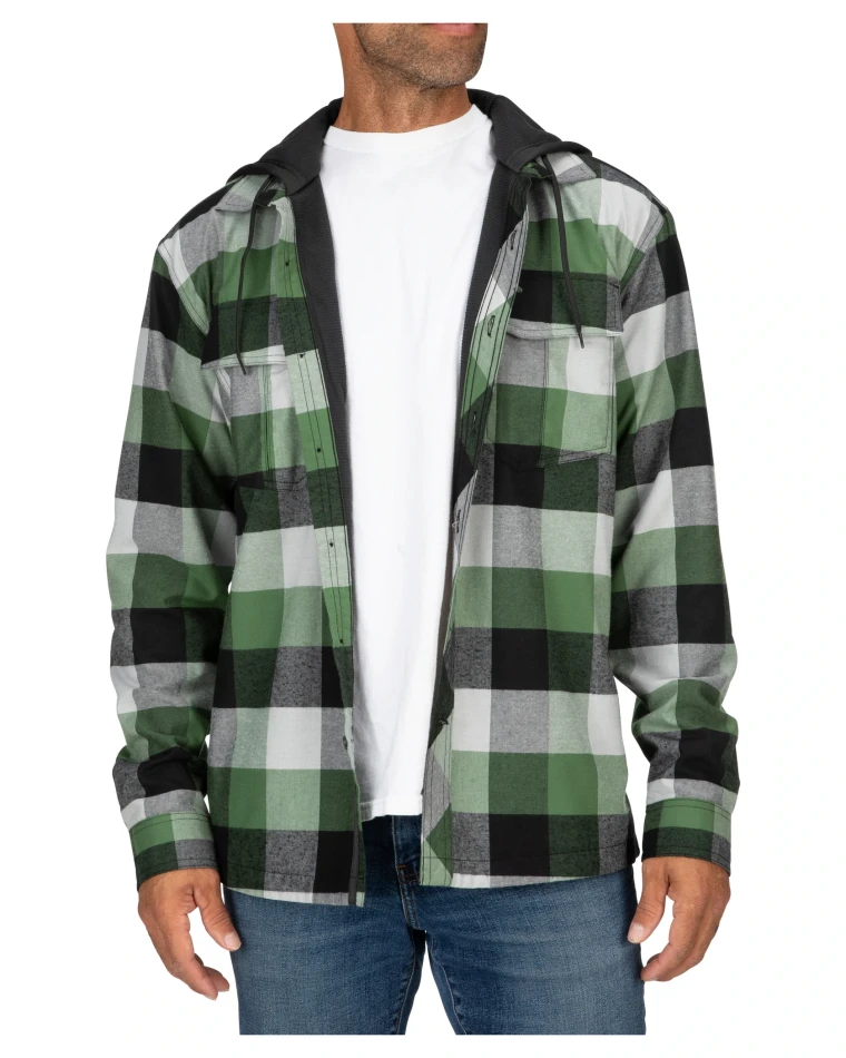 Coldweather Hoody: kolor: 572 - Moss Green Buffalo Plaid
