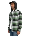 Coldweather Hoody: kolor: 572 - Moss Green Buffalo Plaid