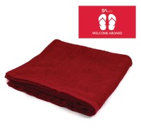 Boat Towel, kolor: czerwony