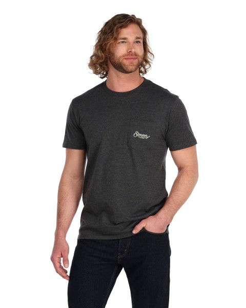 Two Tone Pocket Tee, kolor: 086 - Charcoal Heather