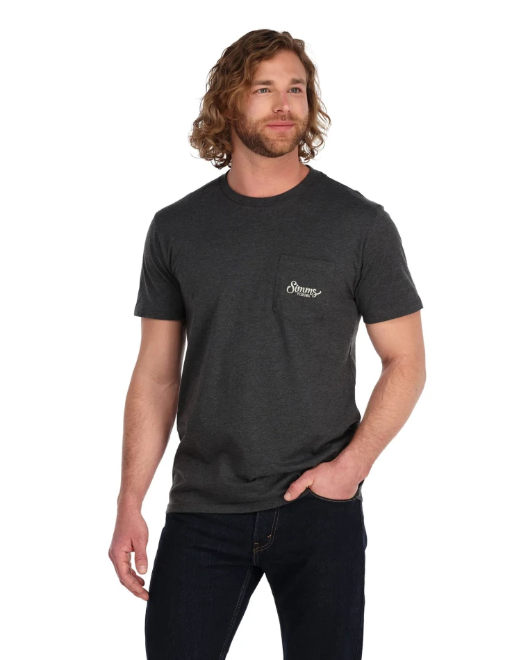 Two Tone Pocket Tee, kolor: 086 - Charcoal Heather