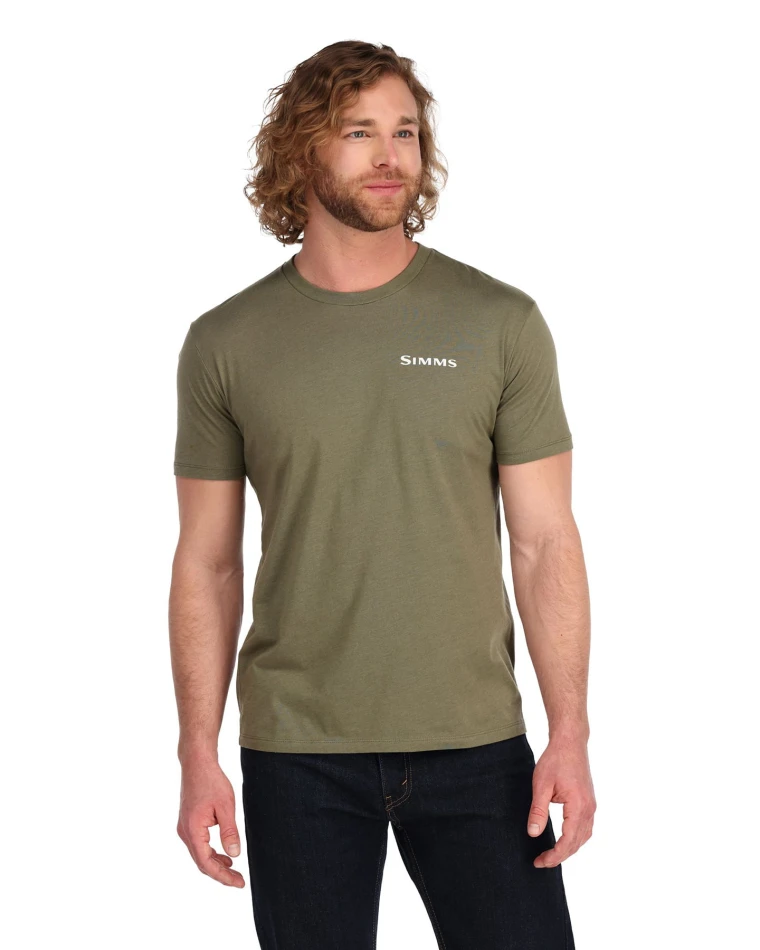Trout On My Mind T-shirt, kolor: 914 - Military Heather