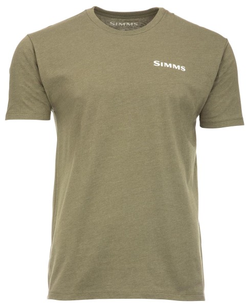 Trout On My Mind T-shirt, kolor: 914 - Military Heather