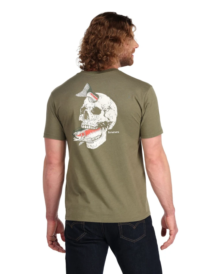 Trout On My Mind T-shirt, kolor: 914 - Military Heather