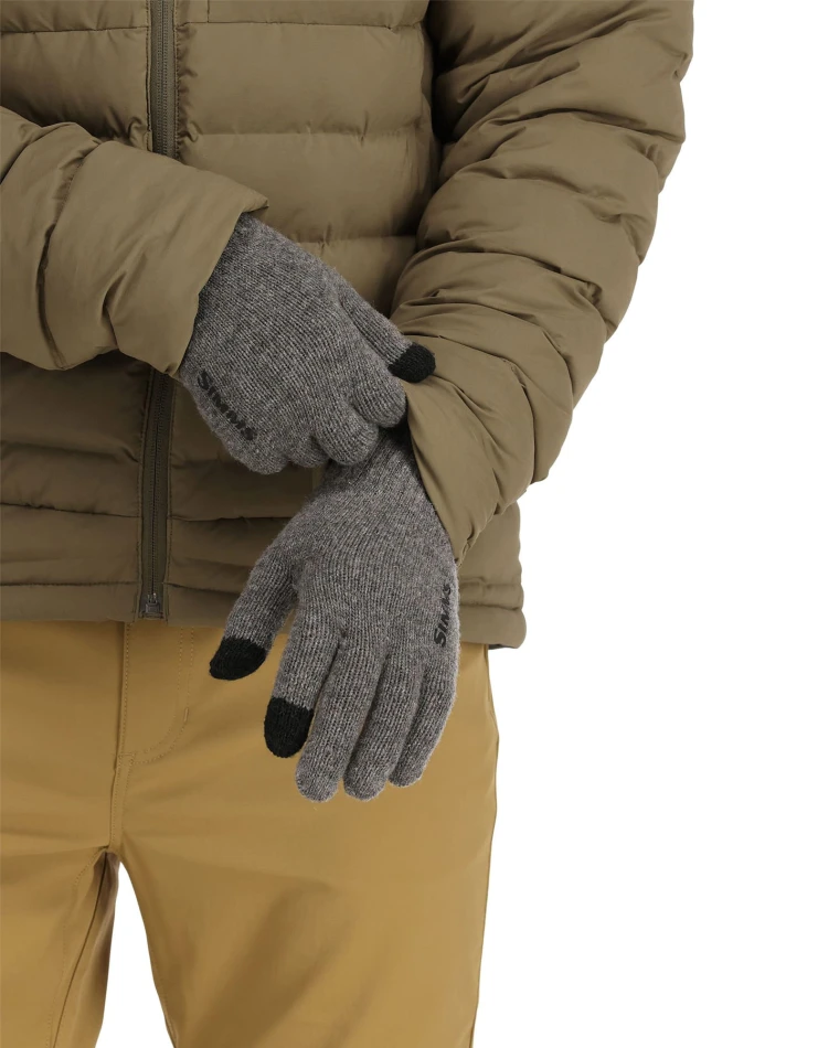 Wool Full Finger Glove, kolor: 030 - Steel