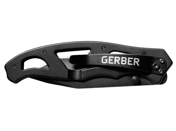 Paraframe Folder Tanto Serrated, kolor: Black - złożony nóż